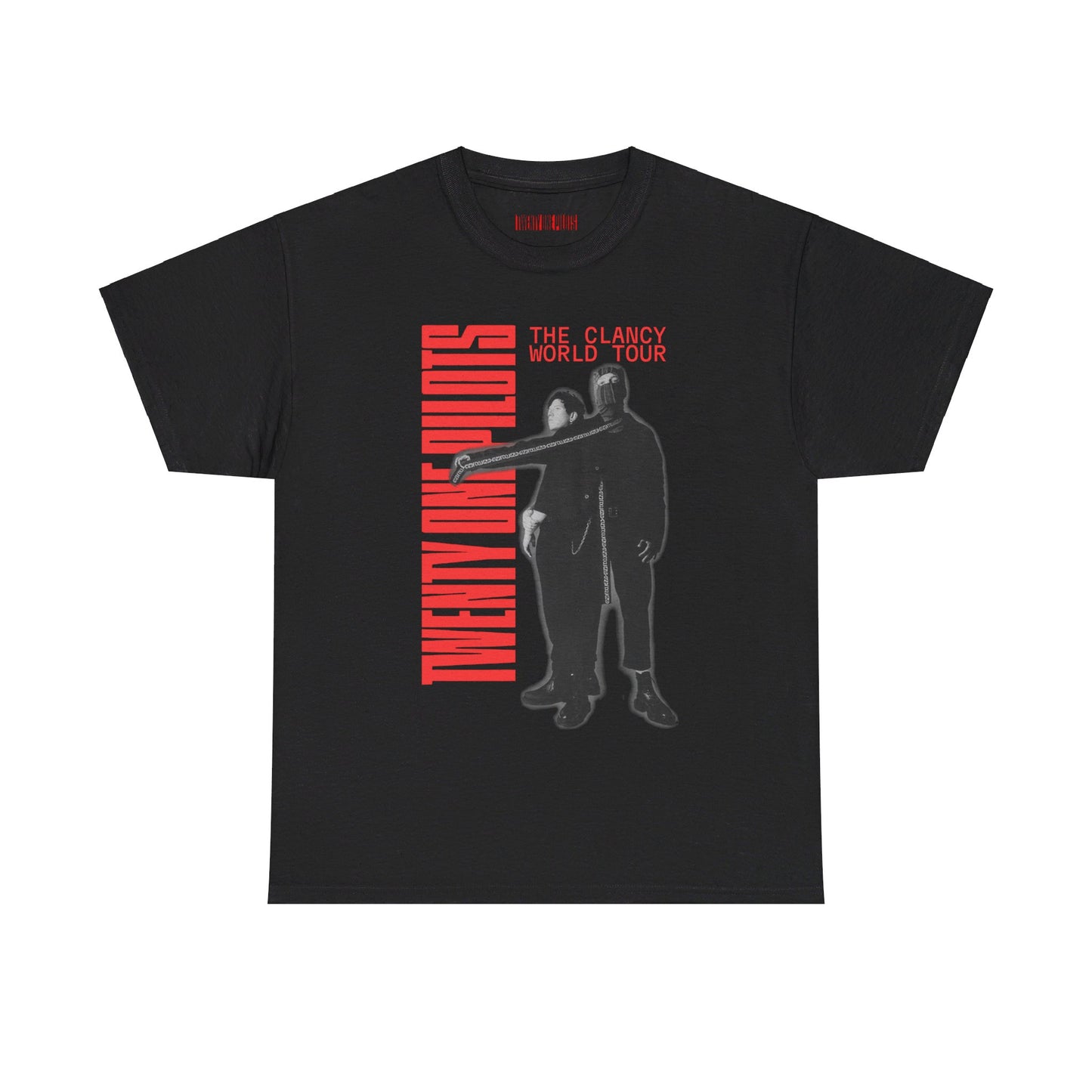 TWENTY ONE PILOTS CLANCY TOUR MERCH - CLANCY DUAL TOUR DATES WHITE TEE