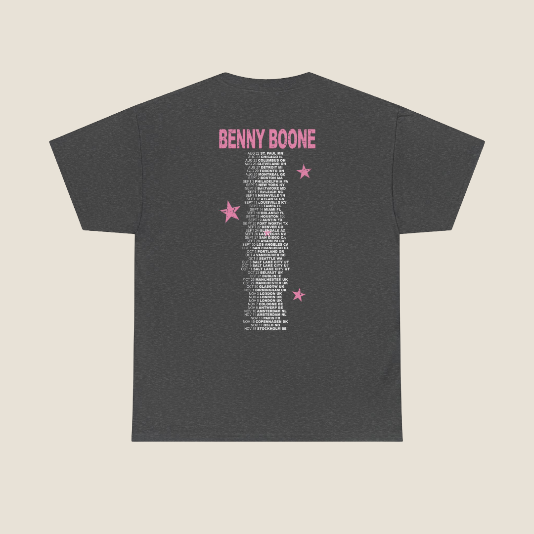 Benson Boone Merch - American Heart Tour Date Tee