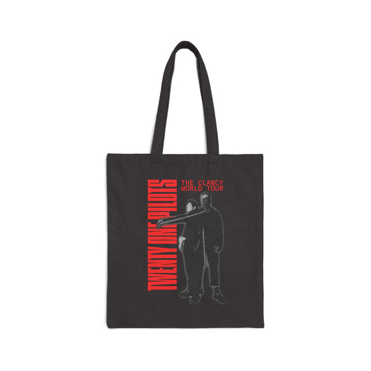 TWENTY ONE PILOTS CLANCY TOUR MERCH - CLANCY TOUR TOTE BAG BLACK