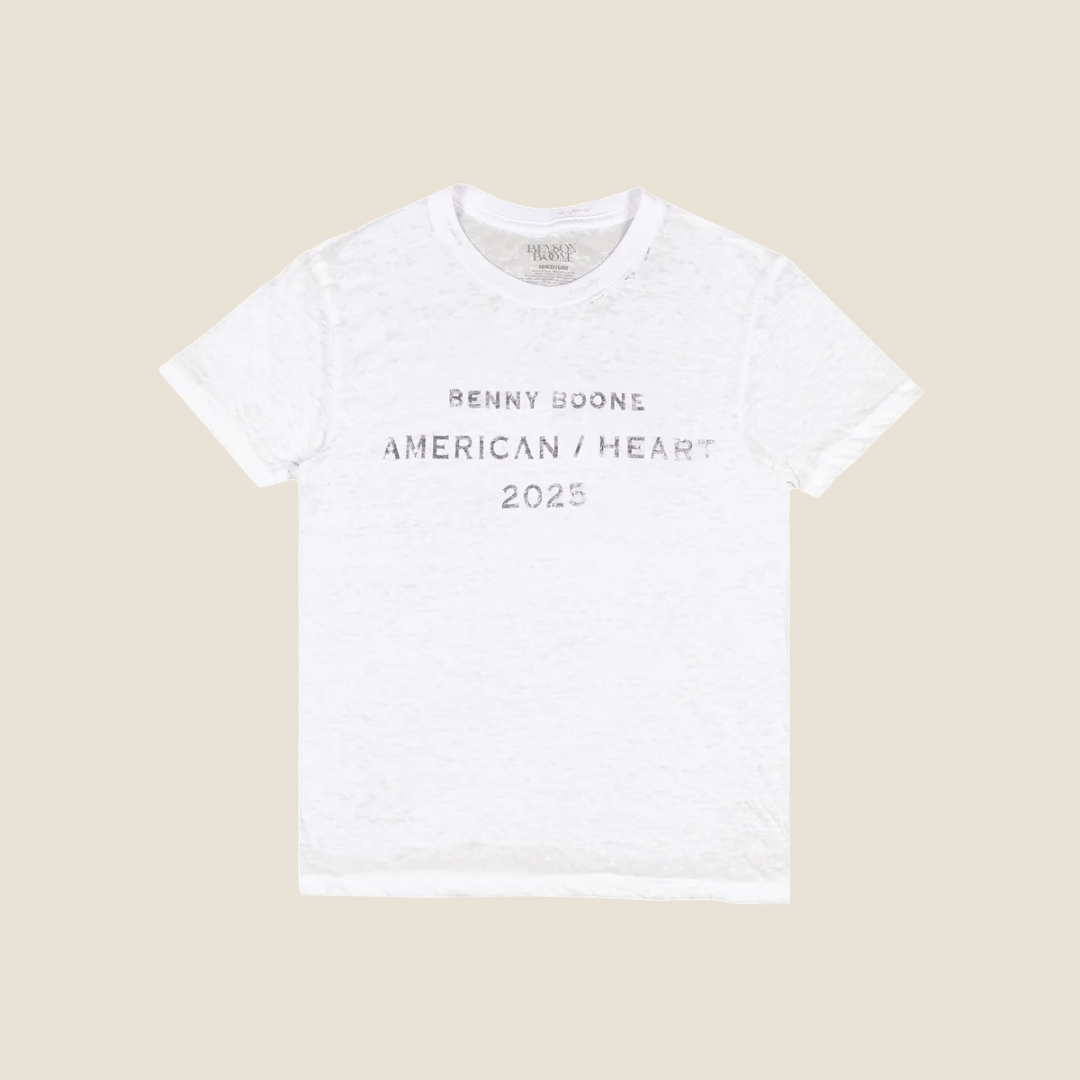 Benson Boone Merch - American Heart Distressed Tee